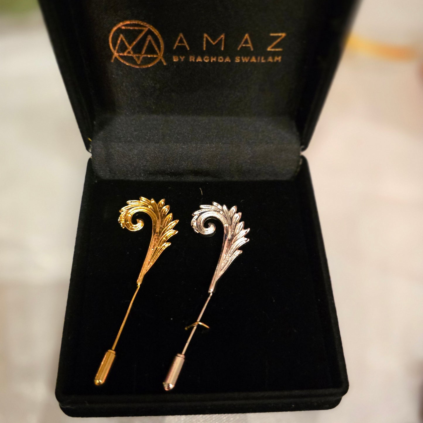 Aurea Plume Solis Brooch For Her