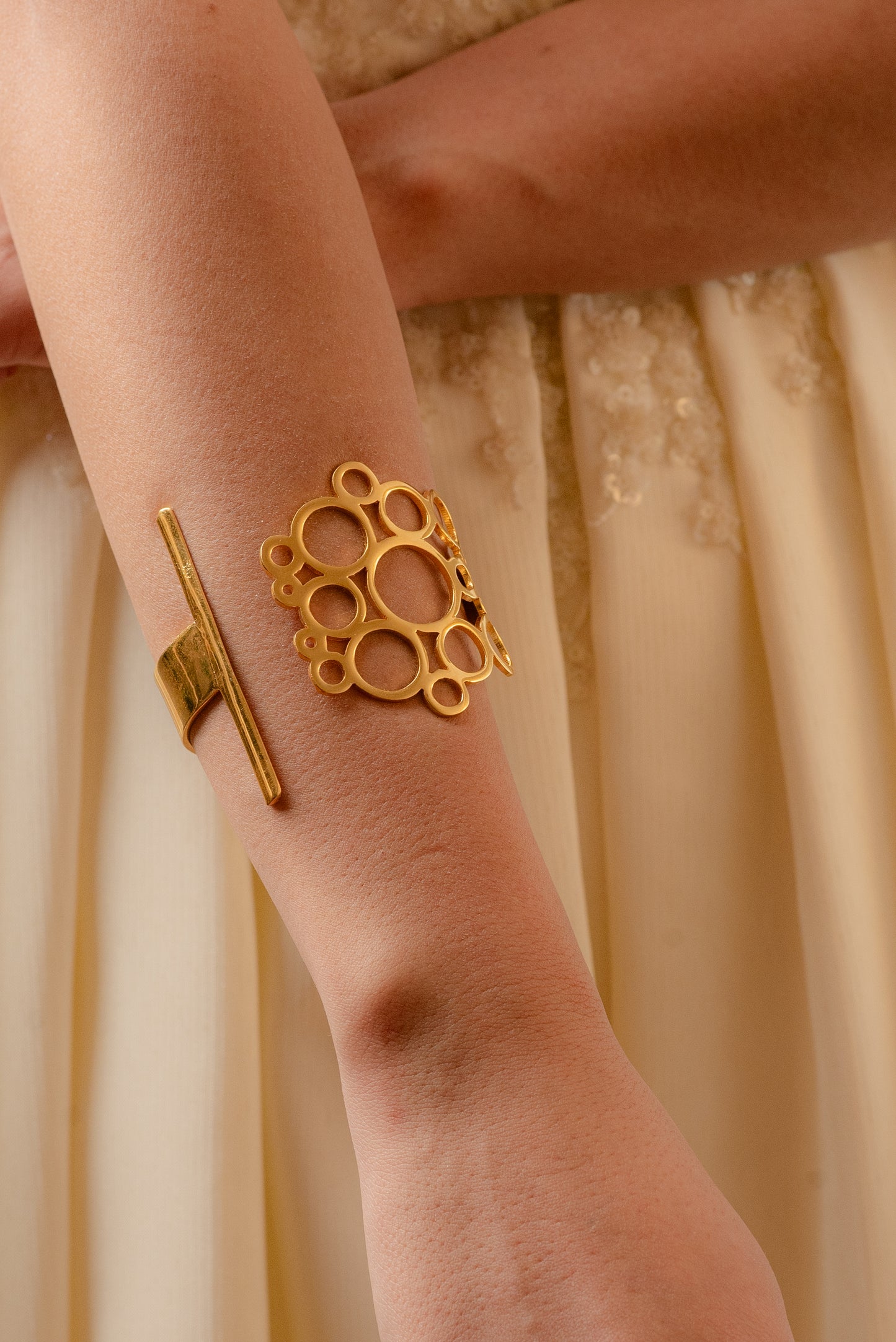 Circular Cascades Cuff