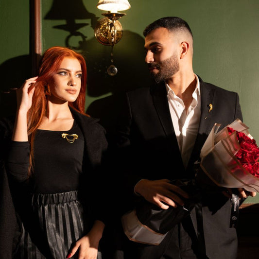 Aurea Plume Brooch for Him & Her (Duo&Solis)