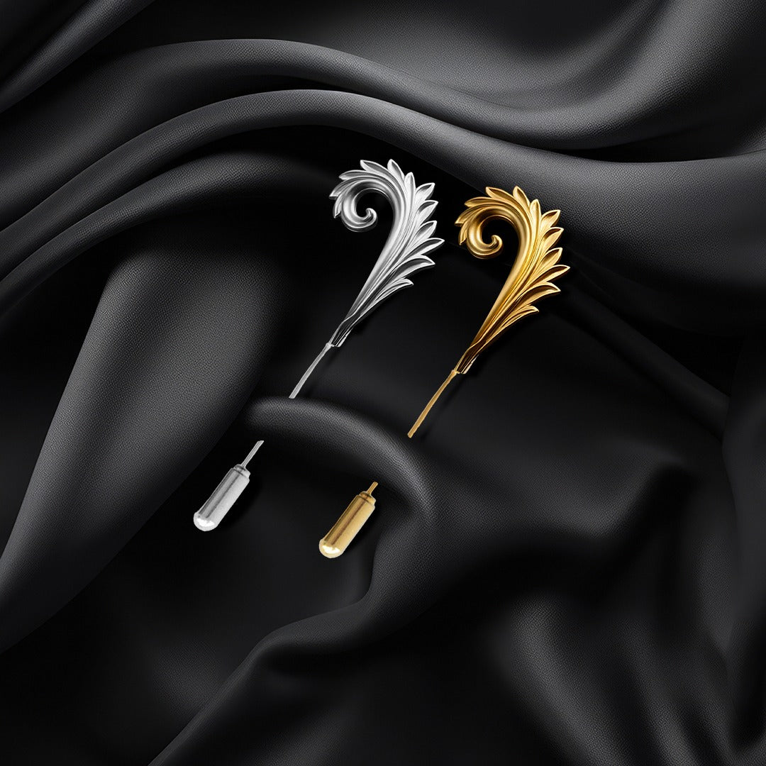 Aurea Plume Solis Brooch For Him