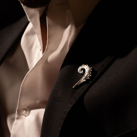 Aurea Plume Solis Brooch For Him