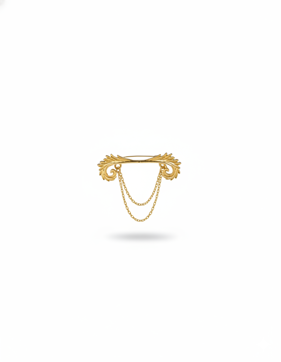 Aurea Plume Duo Brooch