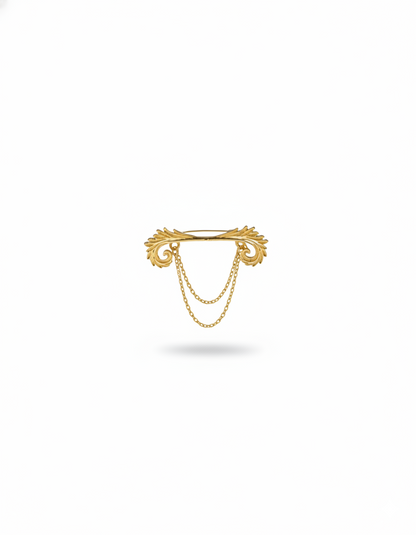 Aurea Plume Duo Brooch