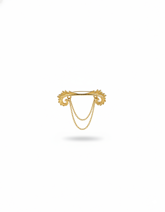 Aurea Plume Duo Brooch